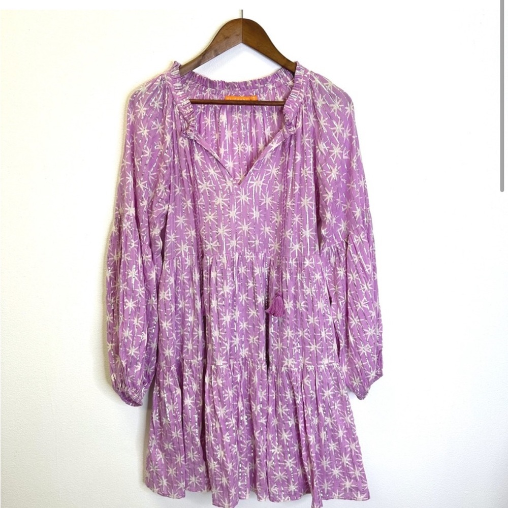 Oliphant Lavender and Silver Star Dress